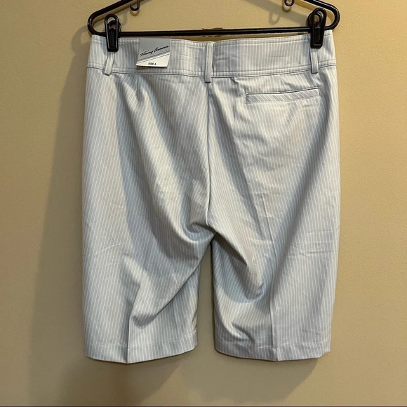Tommy Armour Dri Logic Women’s 6 Pinstripe Golf Bermuda Shorts NWT High Rise - Picture 4 of 9